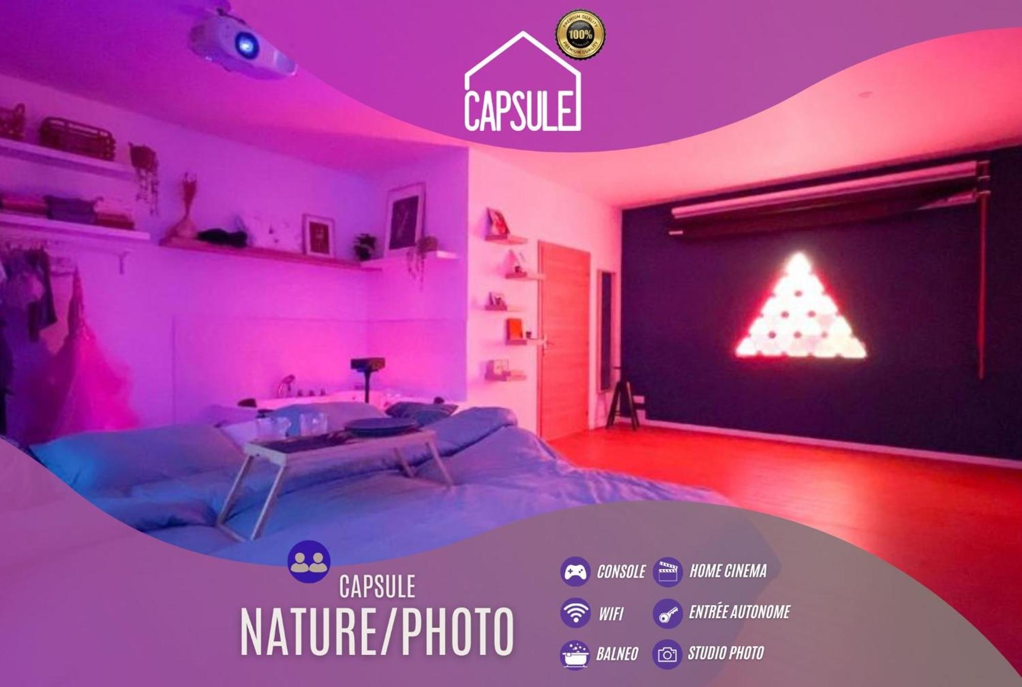 Capsule Nature & Photos - Jacuzzi - Netflix & Home Cinema - Ps5 & Jeu Thun-Saint-Martin 외부 사진